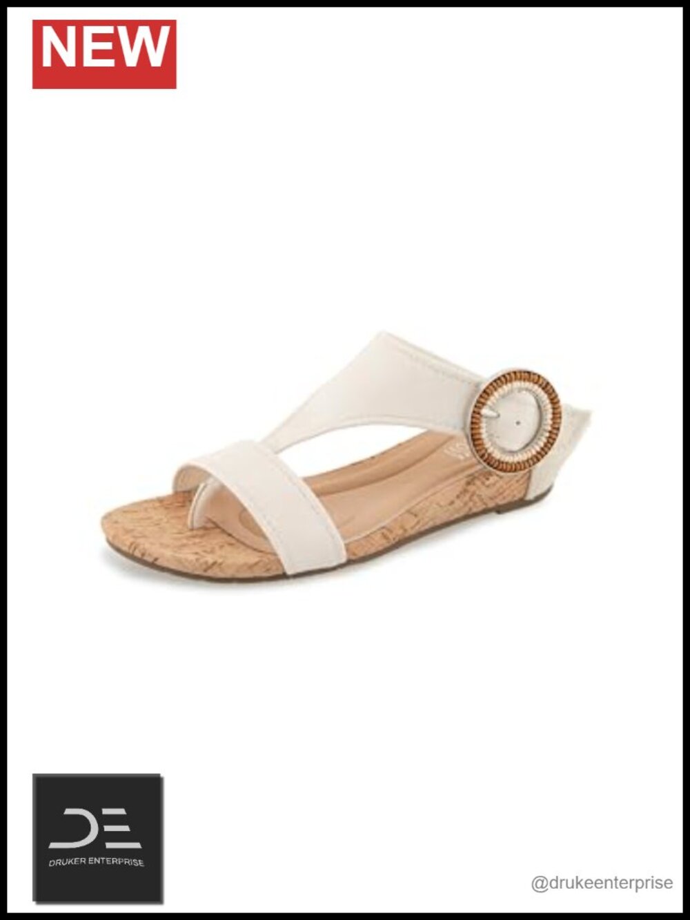 Women's Wedge Sandals Slip On Open Toe Cushioned Footbed Ankle Strap